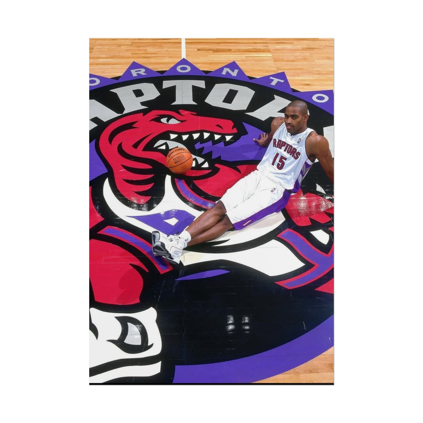 Vince Carter Toronto Raptors Rolled Poster - Basketball Fan Art for Sports Enthusiasts