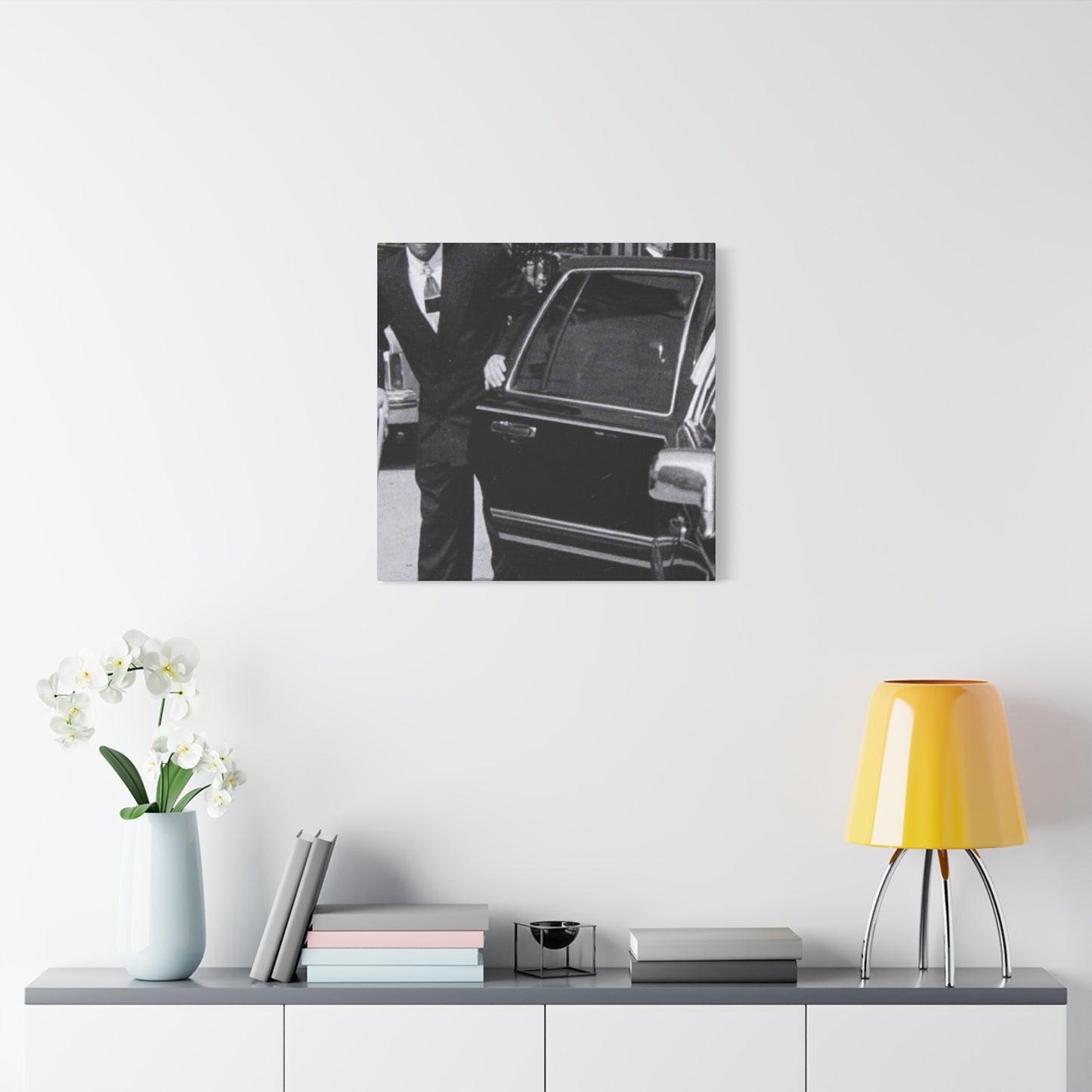 The Streets Are Watching _ Skinny Joey Merlino Vintage Black and White Canvas Art - 1.25" Stretched Matte Print