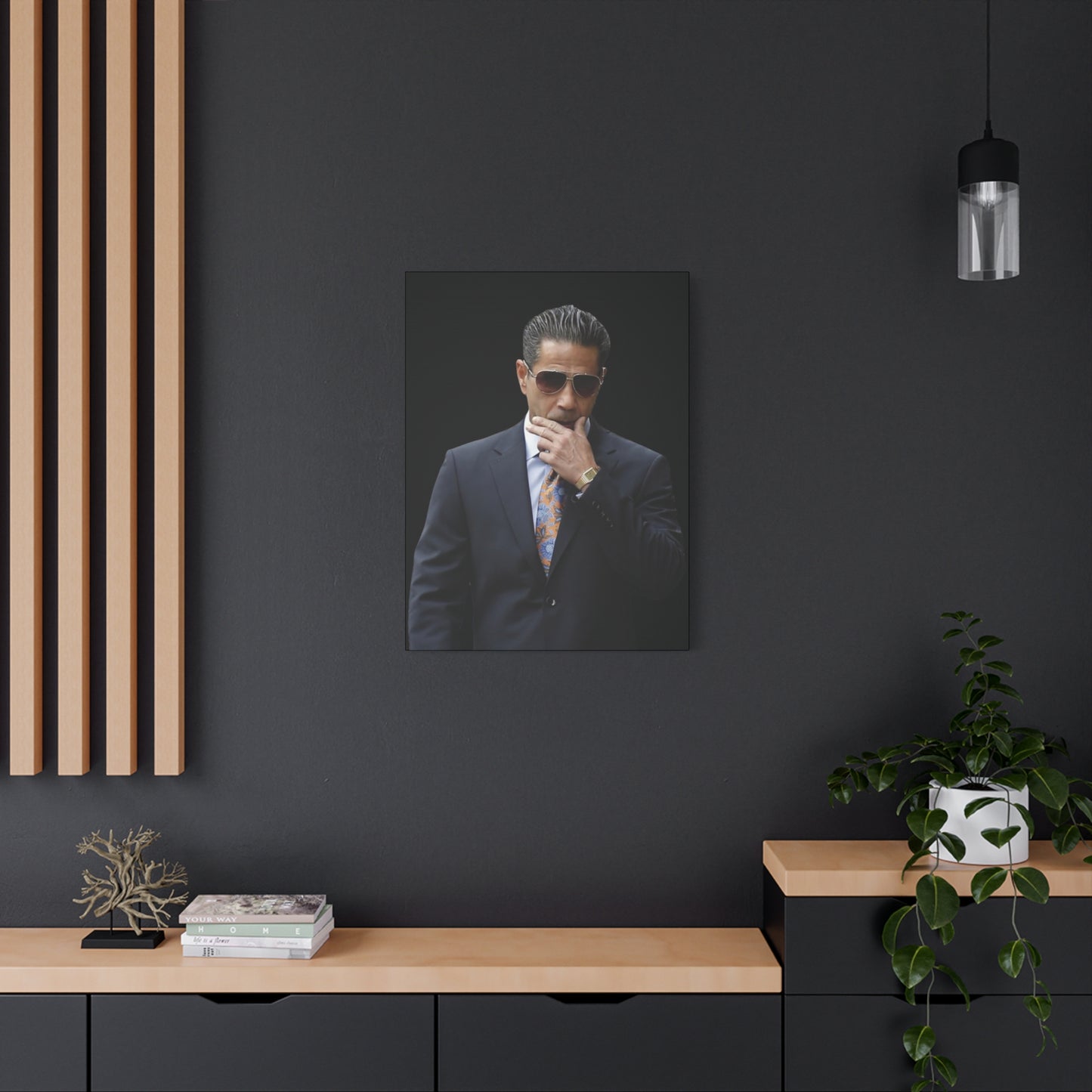 Skinny Joey Merlino Matte Canvas Wall Art - Modern Business Elegance Wall Art - Joey Merlino Entrepreneur Modern Business Elegance