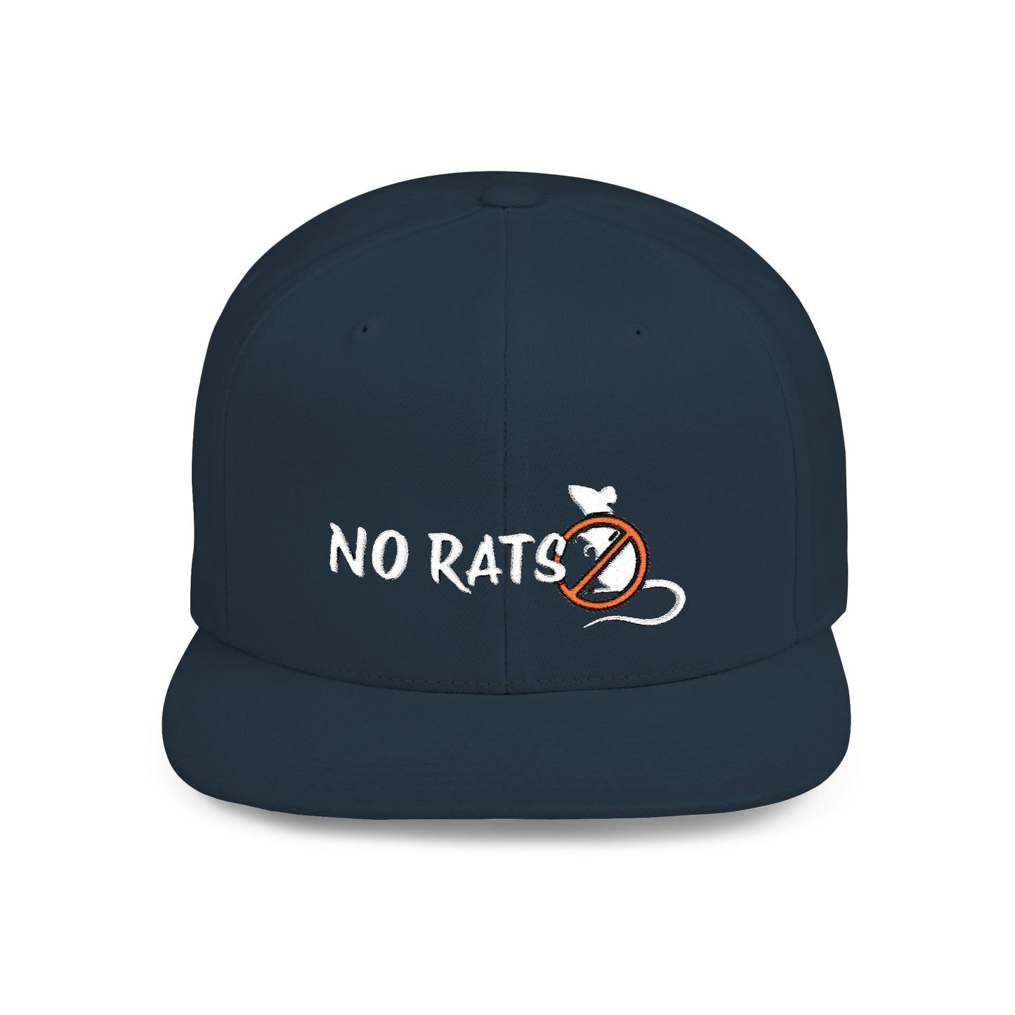 No Rats Flat Bill Snapback l No Snitches l No Tattletales l No Snakes