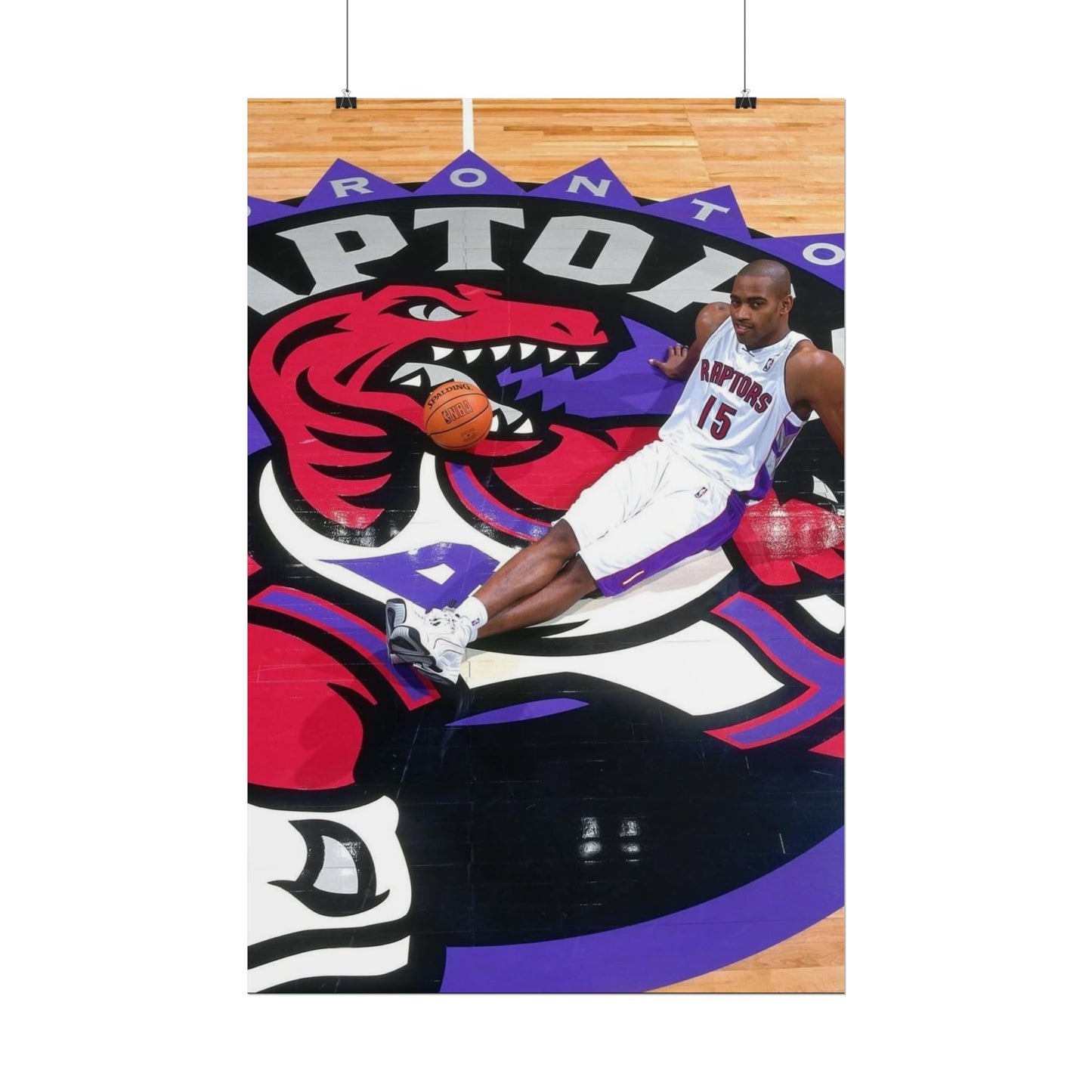 Vince Carter Toronto Raptors Rolled Poster - Basketball Fan Art for Sports Enthusiasts