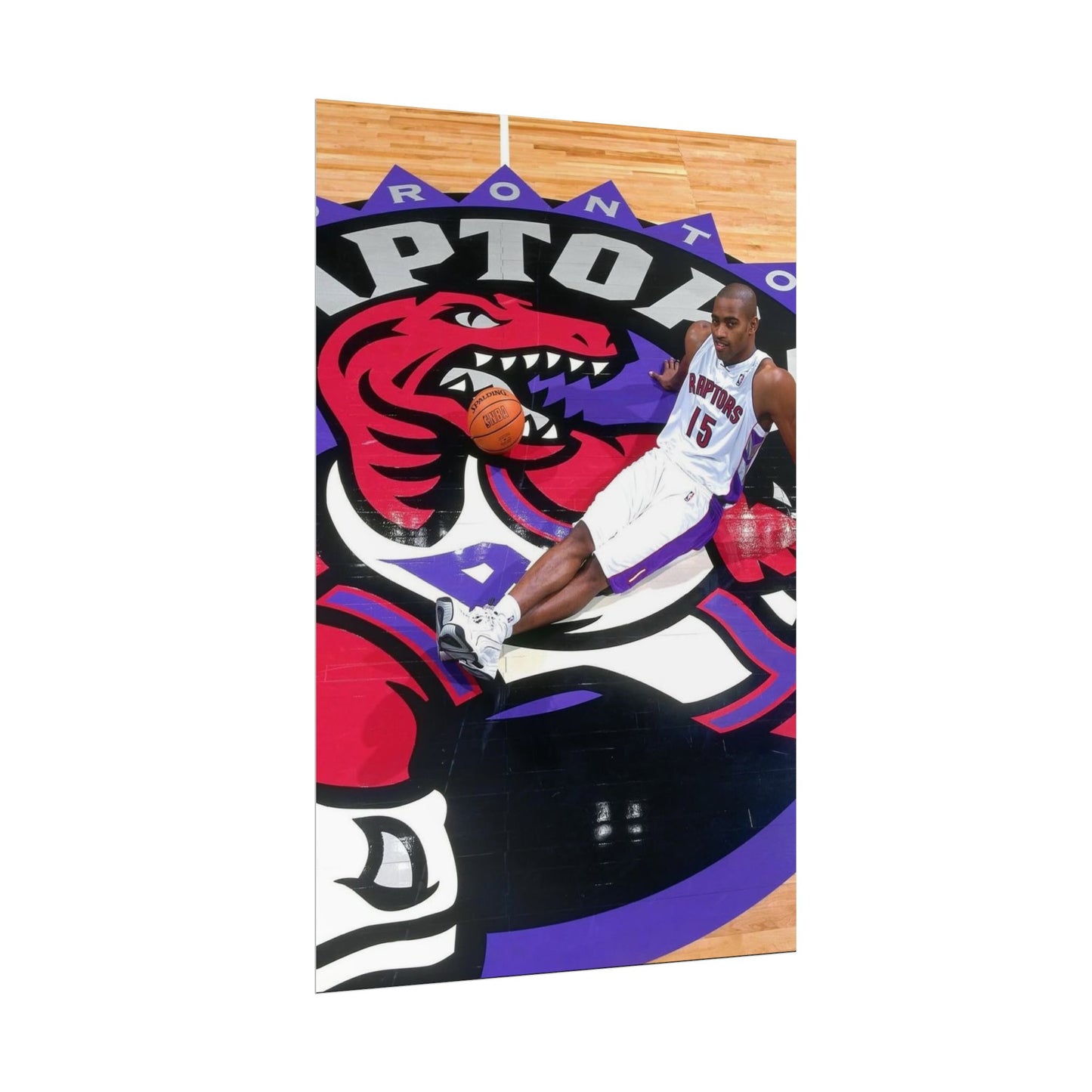 Vince Carter Toronto Raptors Rolled Poster - Basketball Fan Art for Sports Enthusiasts