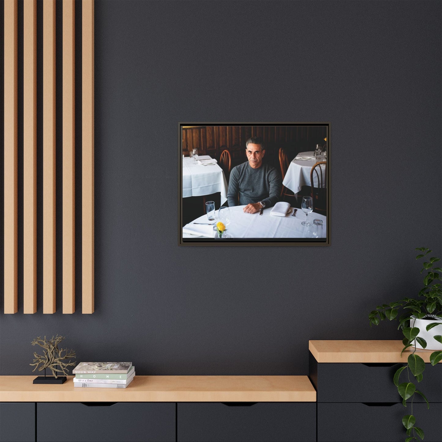Skinny Joey Merlino - "We Can Go Anywhere" Matte Canvas, Black Frame