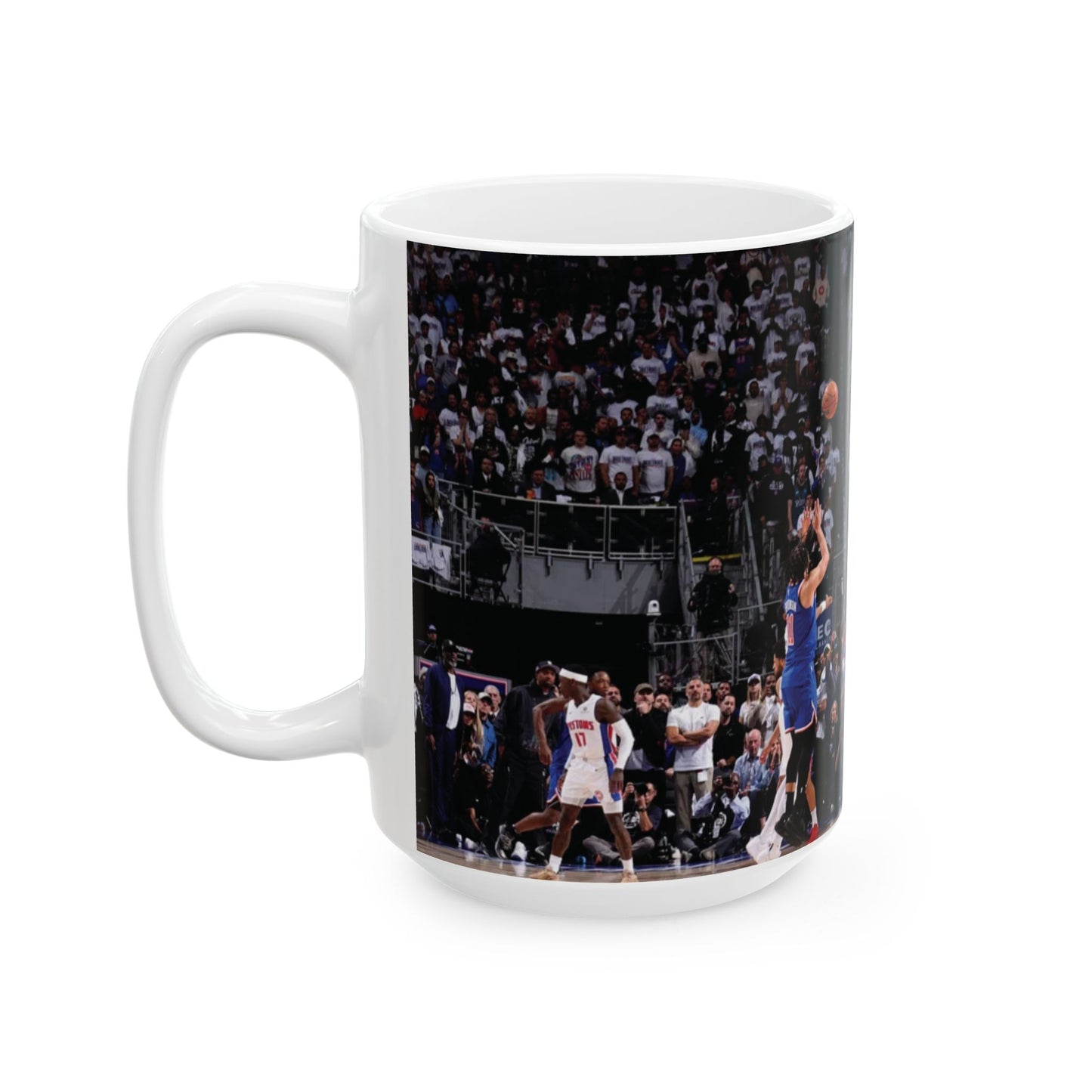 Jalen Brunson New York Knicks NBA Game Winner Playoffs Basketball Celebration Ceramic Mug - Perfect for Fans & Gifting