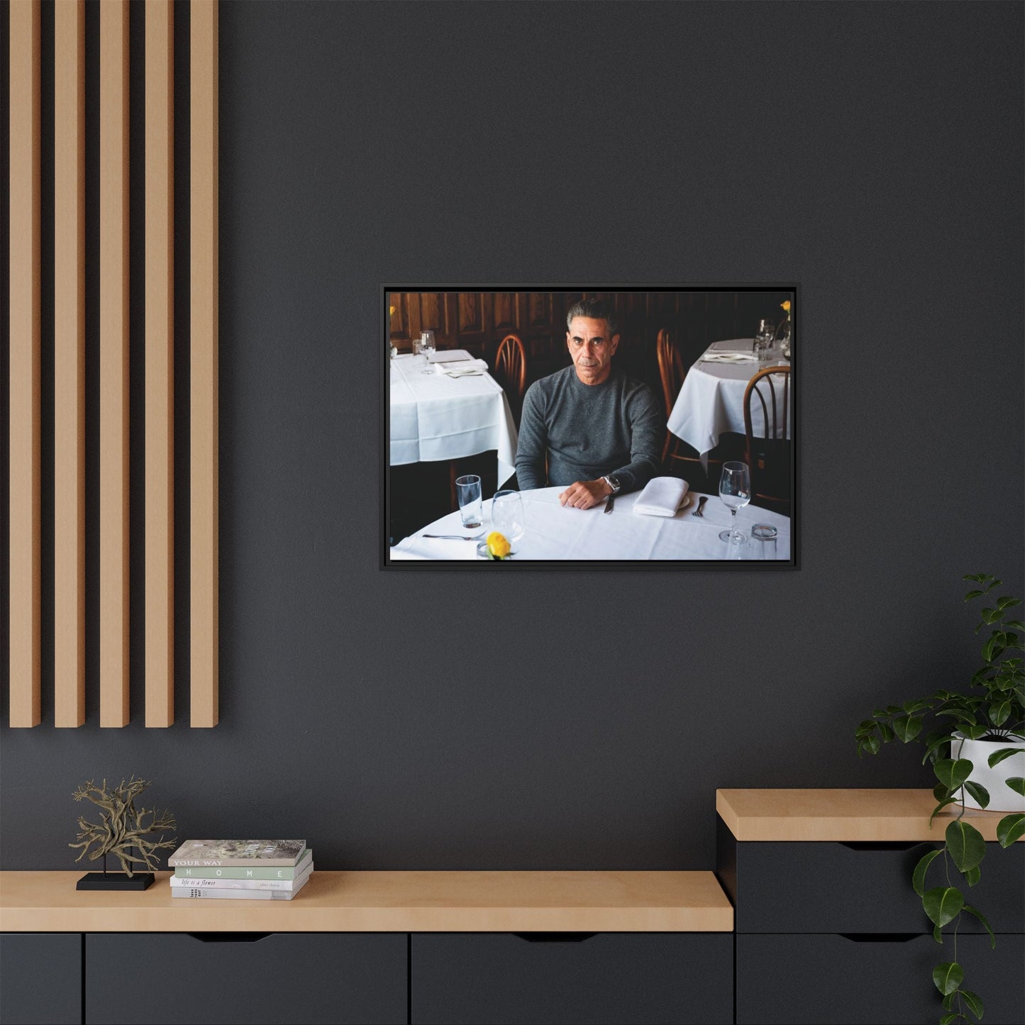 Skinny Joey Merlino - "We Can Go Anywhere" Matte Canvas, Black Frame
