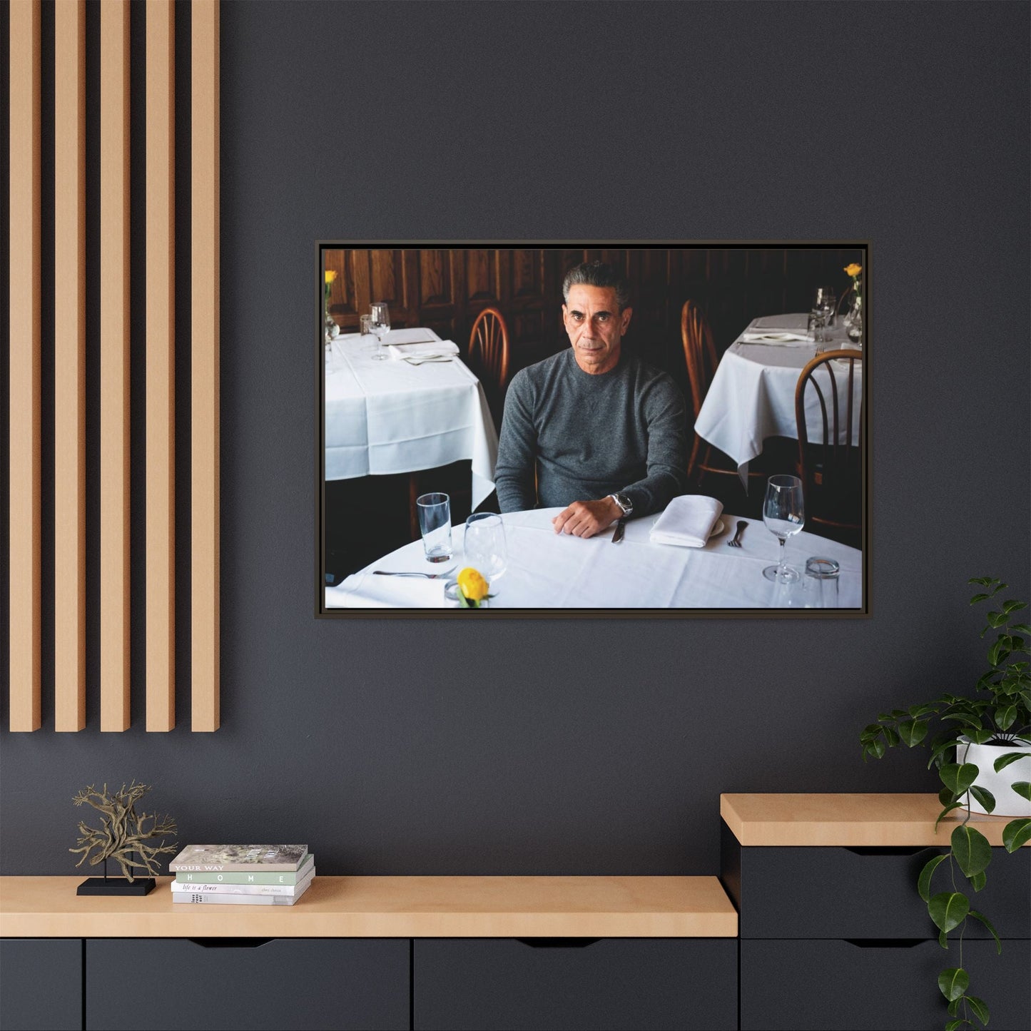 Skinny Joey Merlino - "We Can Go Anywhere" Matte Canvas, Black Frame