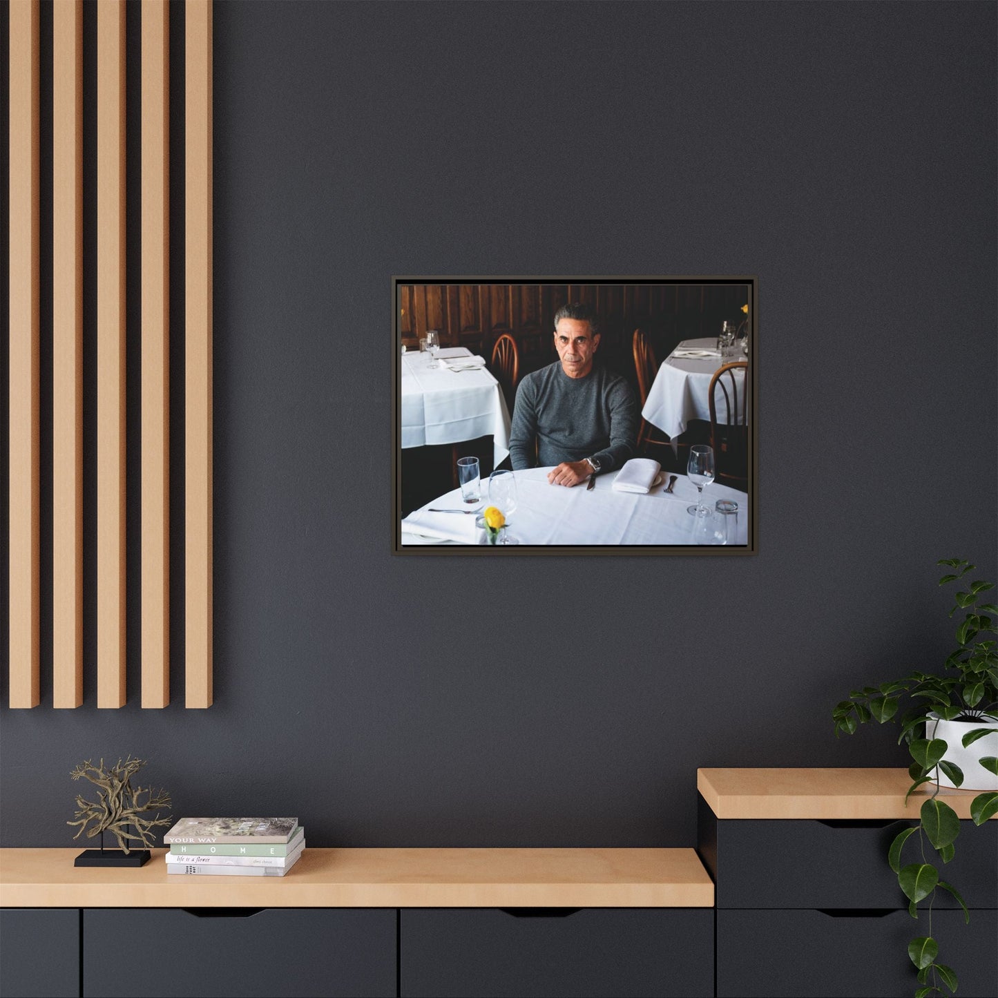 Skinny Joey Merlino - "We Can Go Anywhere" Matte Canvas, Black Frame