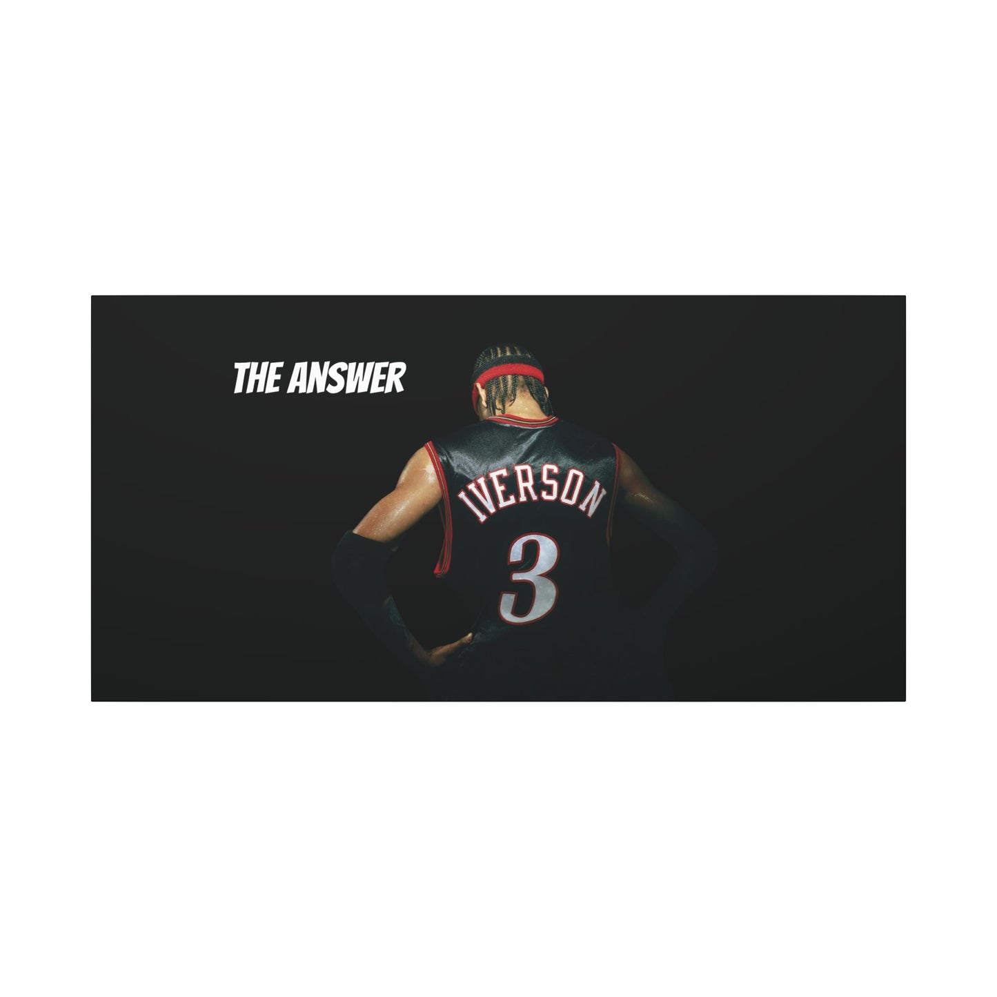 Allen Iverson Philadelphia 76ers Matte Canvas – We Can Go Anywhere Exclusive Basketball Wall Art