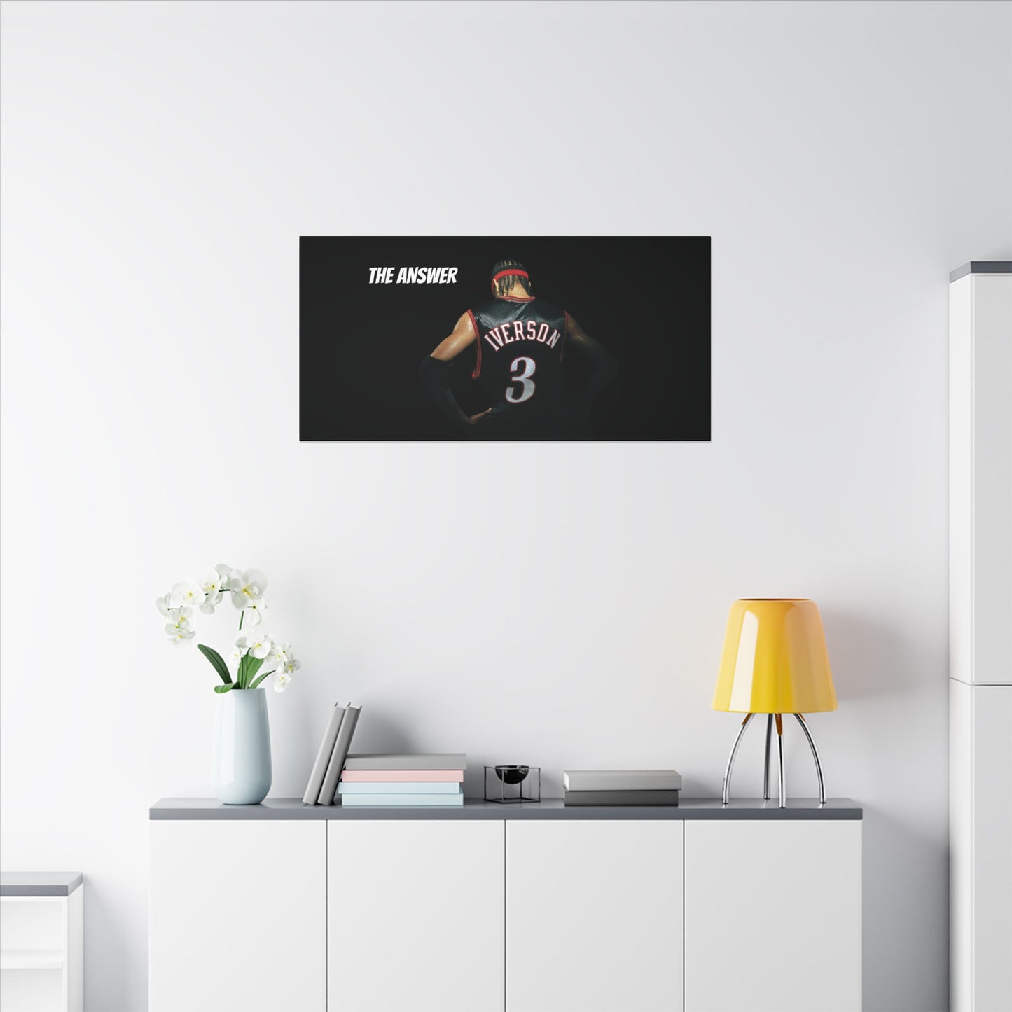 Allen Iverson Philadelphia 76ers Matte Canvas – We Can Go Anywhere Exclusive Basketball Wall Art