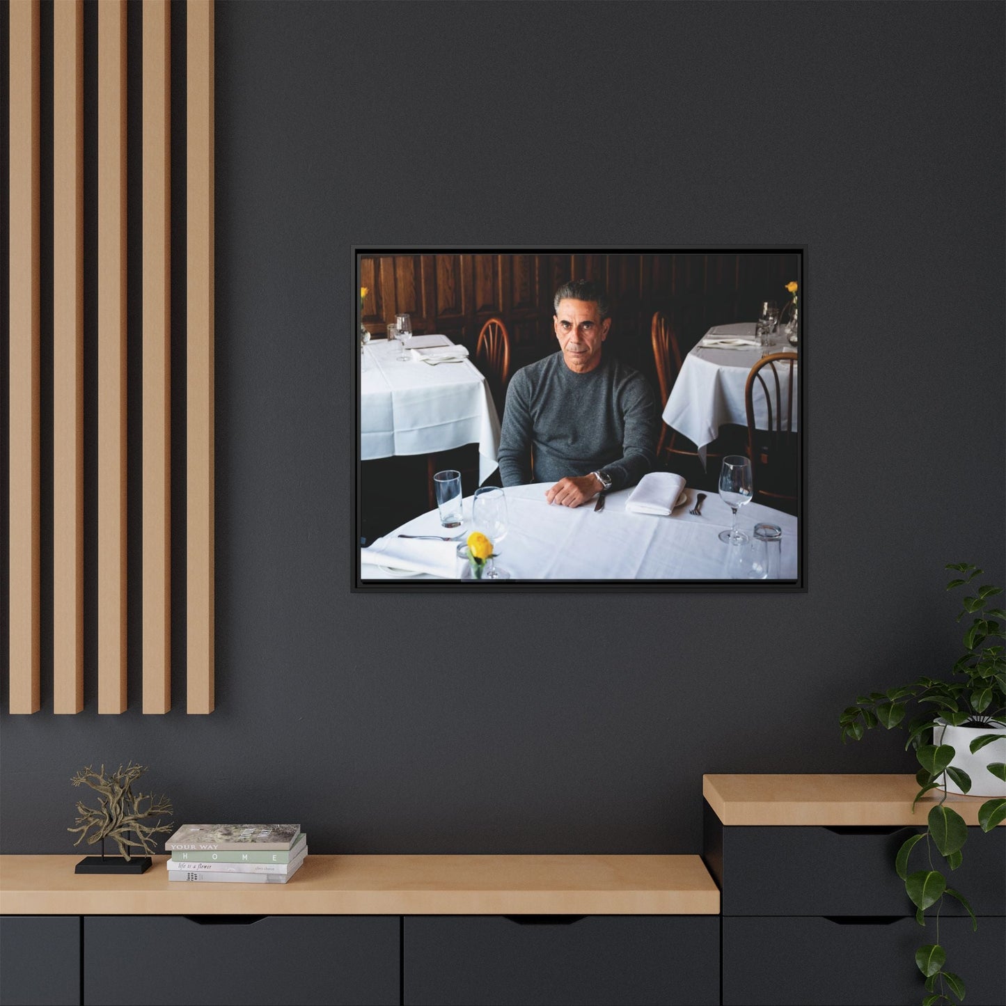 Skinny Joey Merlino - "We Can Go Anywhere" Matte Canvas, Black Frame