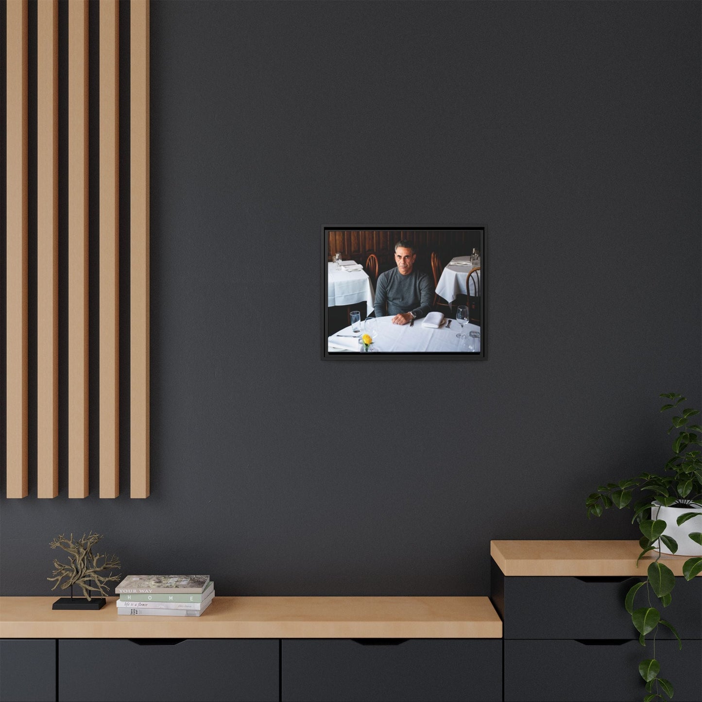 Skinny Joey Merlino - "We Can Go Anywhere" Matte Canvas, Black Frame