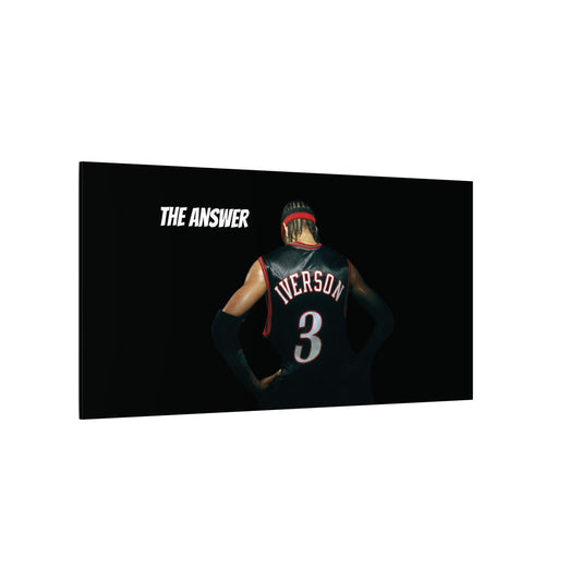 Allen Iverson Philadelphia 76ers Matte Canvas – We Can Go Anywhere Exclusive Basketball Wall Art