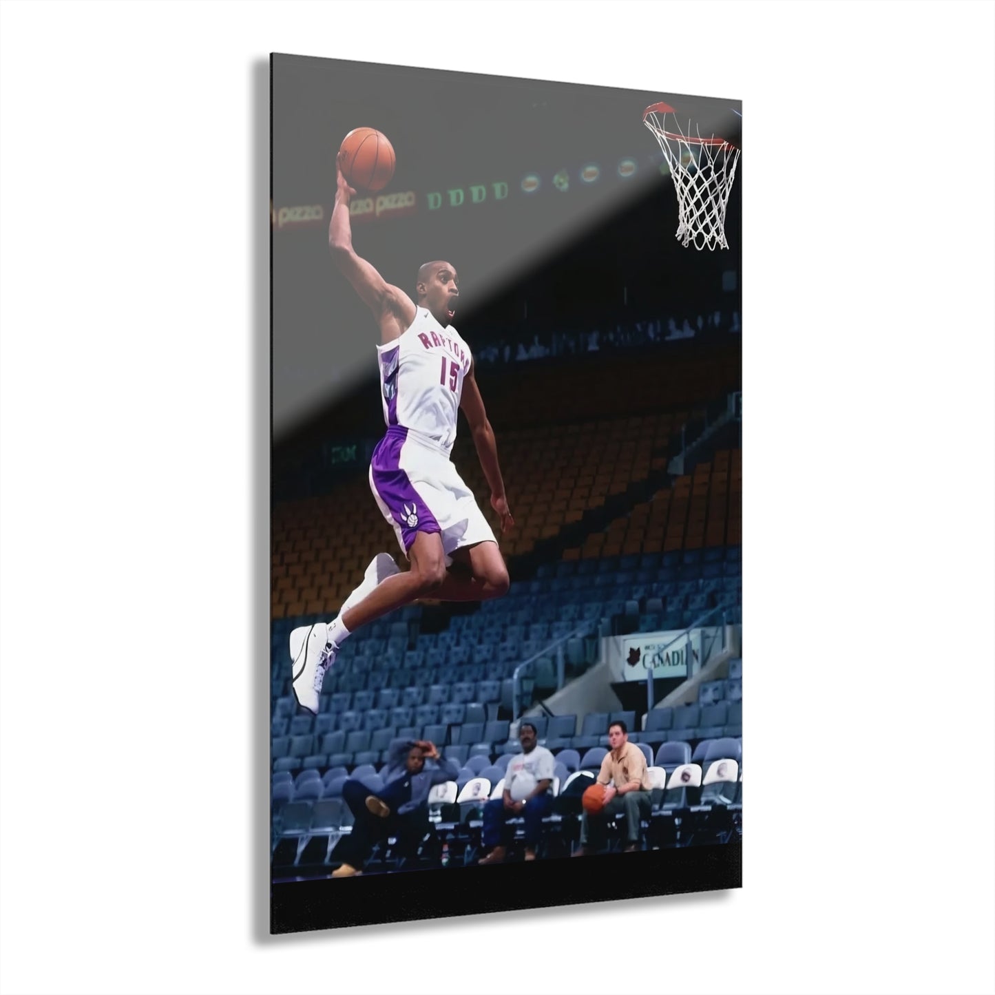 Vince Carter Toronto Raptors Vinsanity Flying Dunking Nike Dynamic Basketball Acrylic Print - Modern Art for Sports Enthusiasts