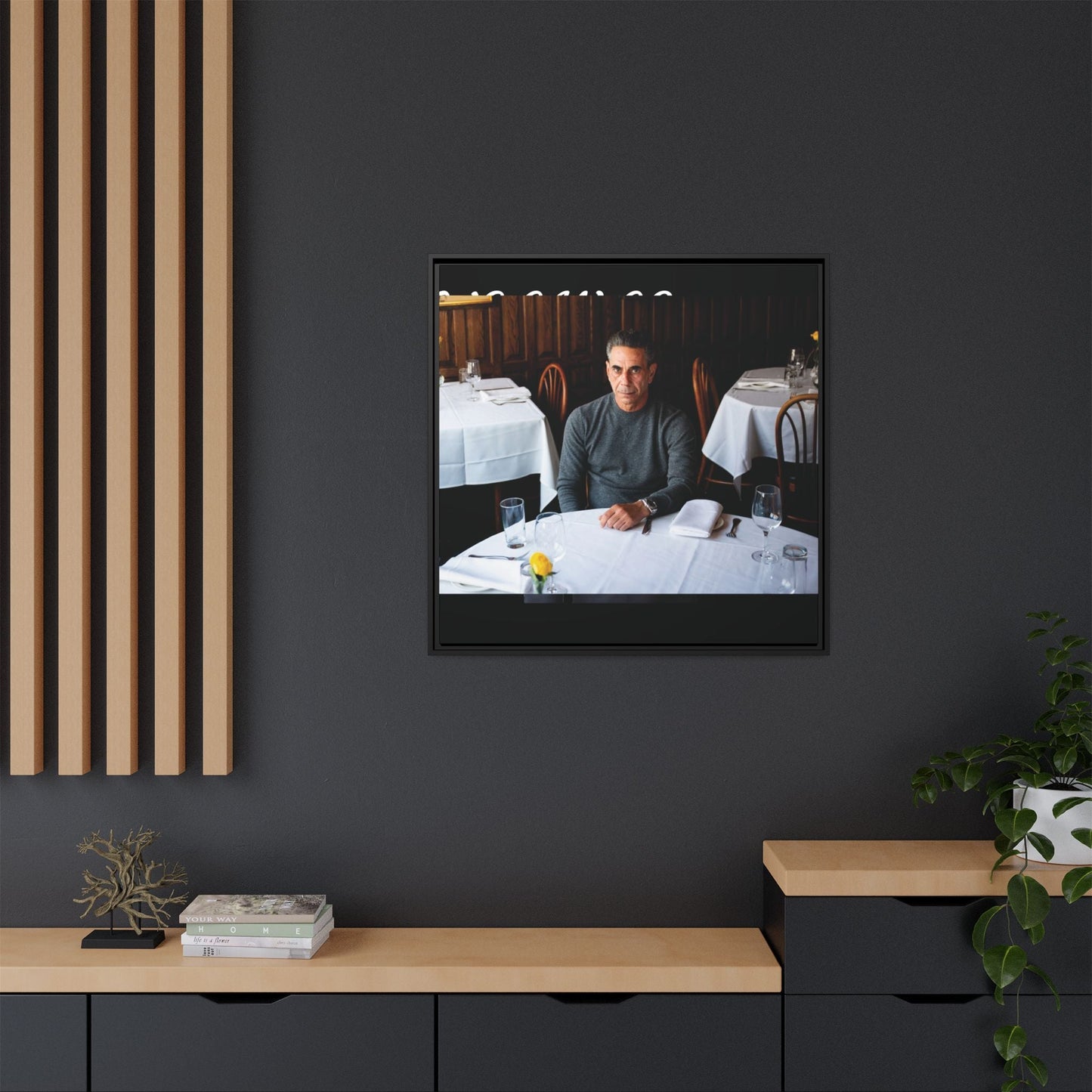 Skinny Joey Merlino - "We Can Go Anywhere" Matte Canvas, Black Frame