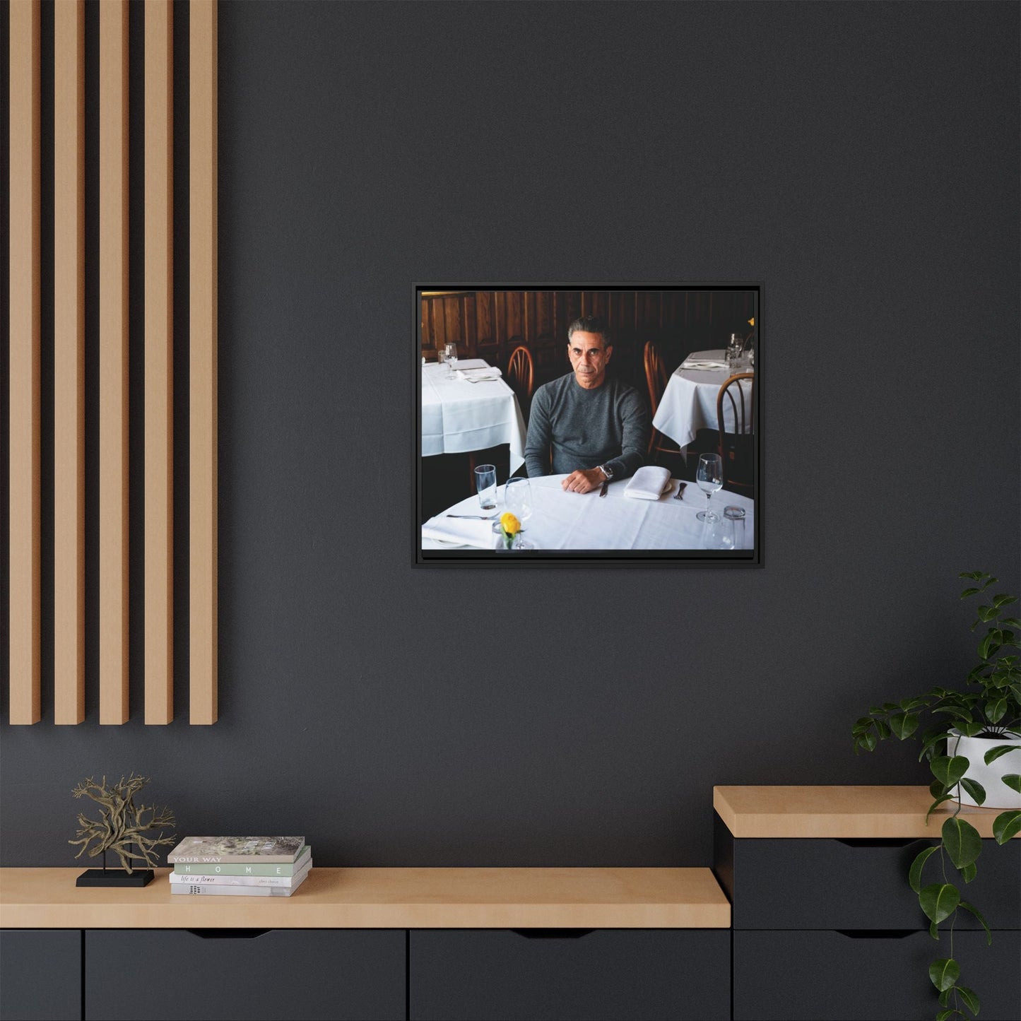 Skinny Joey Merlino - "We Can Go Anywhere" Matte Canvas, Black Frame