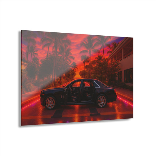Luxury Sunset Acrylic Print - French Cleat Hanging Art