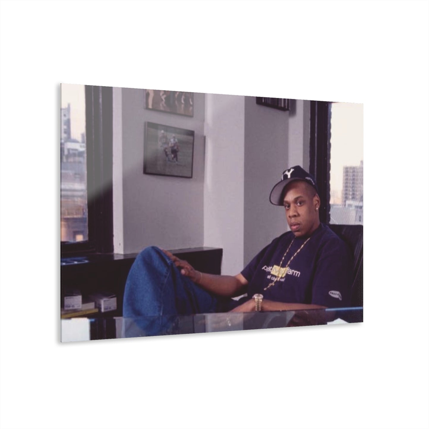 Jay-Z at Roc-A-Fella Headquarters CEO 2000’s – Limited Edition Acrylic Wall Art