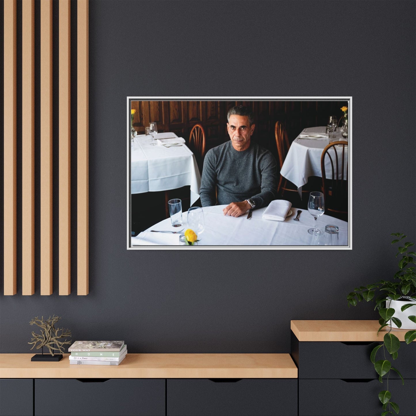 Skinny Joey Merlino - "We Can Go Anywhere" Matte Canvas, Black Frame