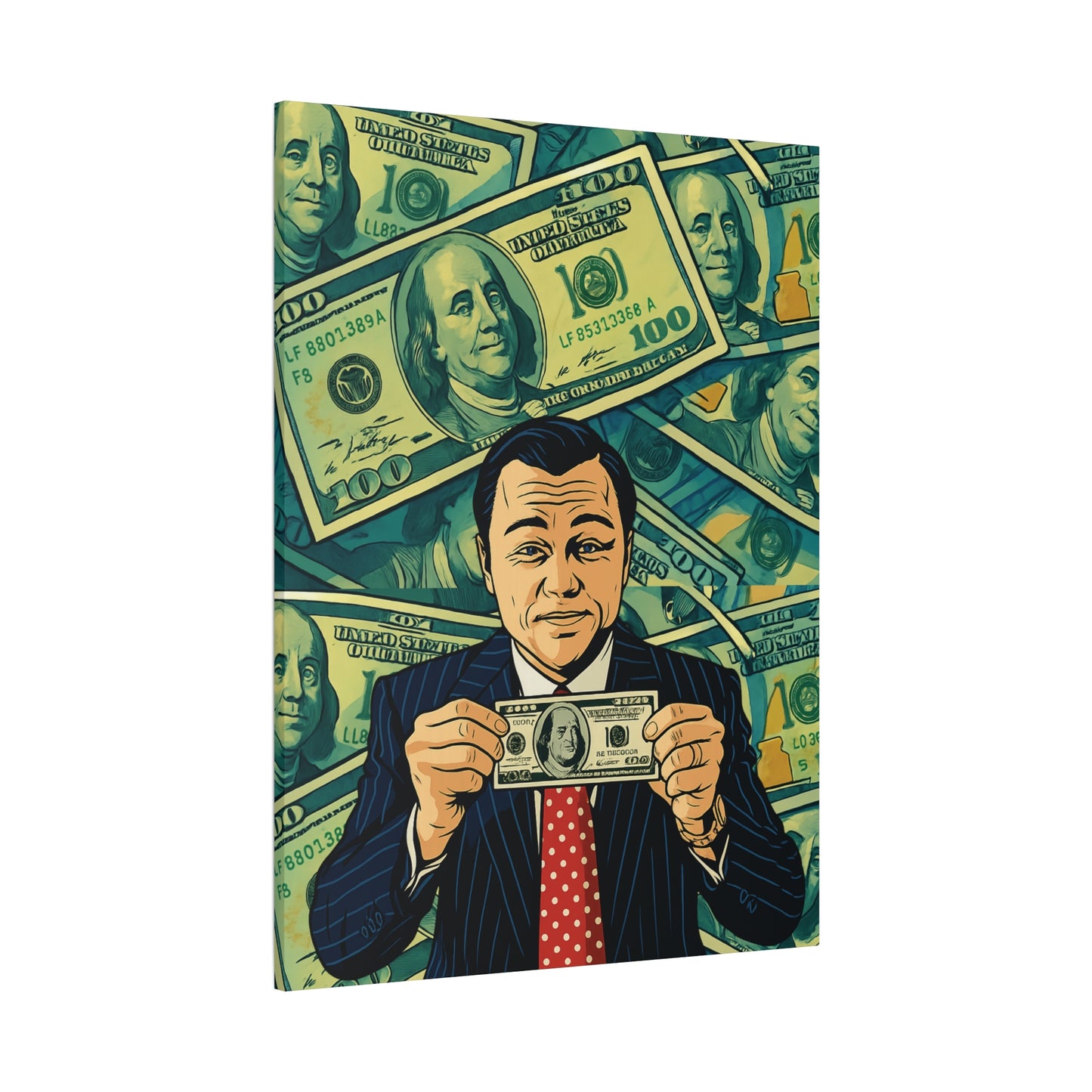 Sell Me This Canvas” – Inspired by The Wolf of Wall Street - Money Motivation Canvas Wall Art - Stretched Matte Print
