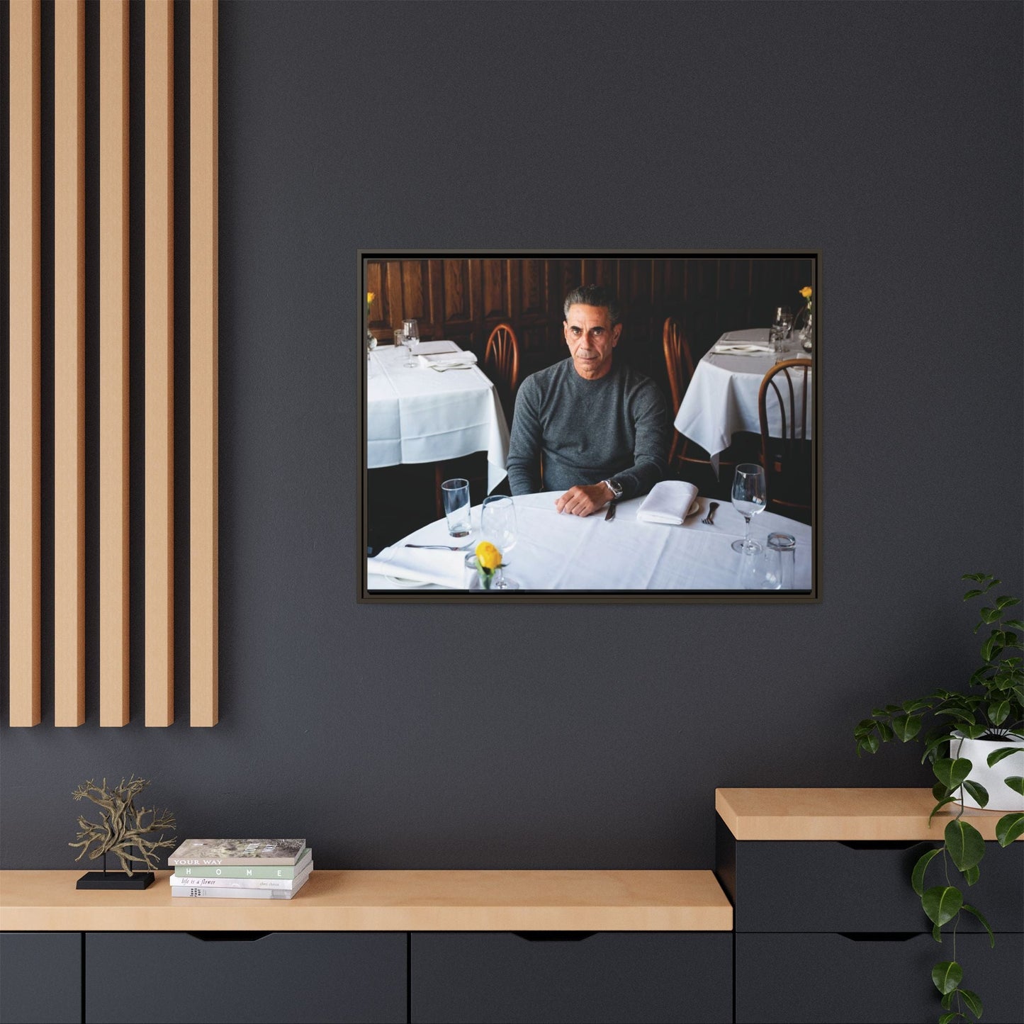 Skinny Joey Merlino - "We Can Go Anywhere" Matte Canvas, Black Frame