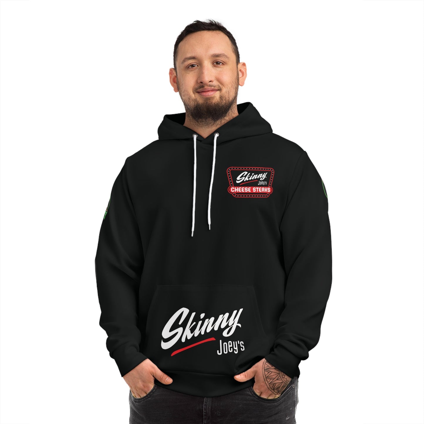 Skinny Joey's Cheese Steaks Fashion Hoodie - Cozy, Streetwear Style for Food Lovers
