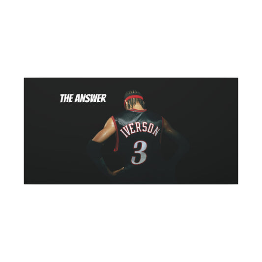 Allen Iverson Philadelphia 76ers Matte Canvas – We Can Go Anywhere Exclusive Basketball Wall Art
