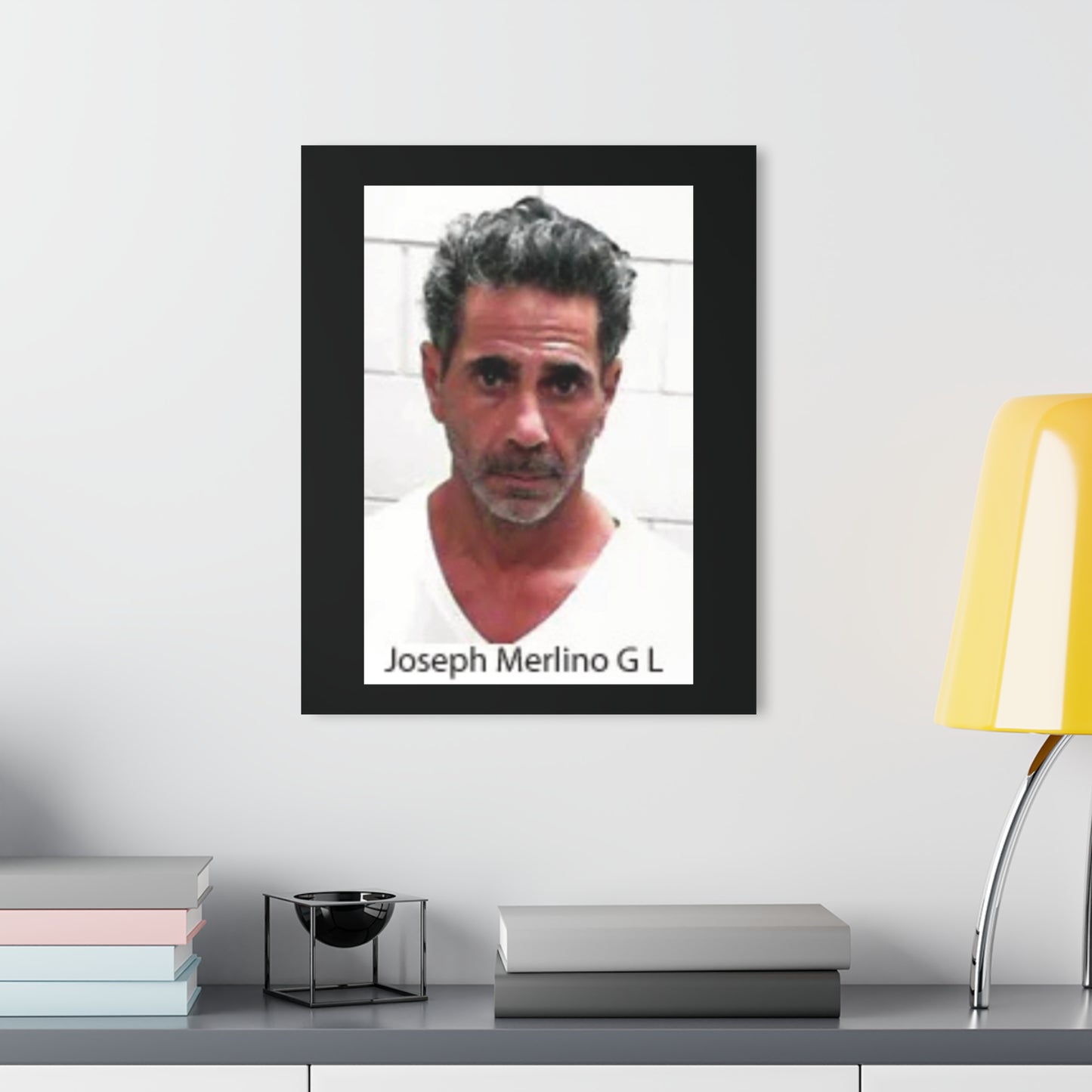 Against All Odds - A Real Man’s Man - Skinny Joey Merlino Mug Shot Philly’s Own Sleek Acrylic Wall Art
