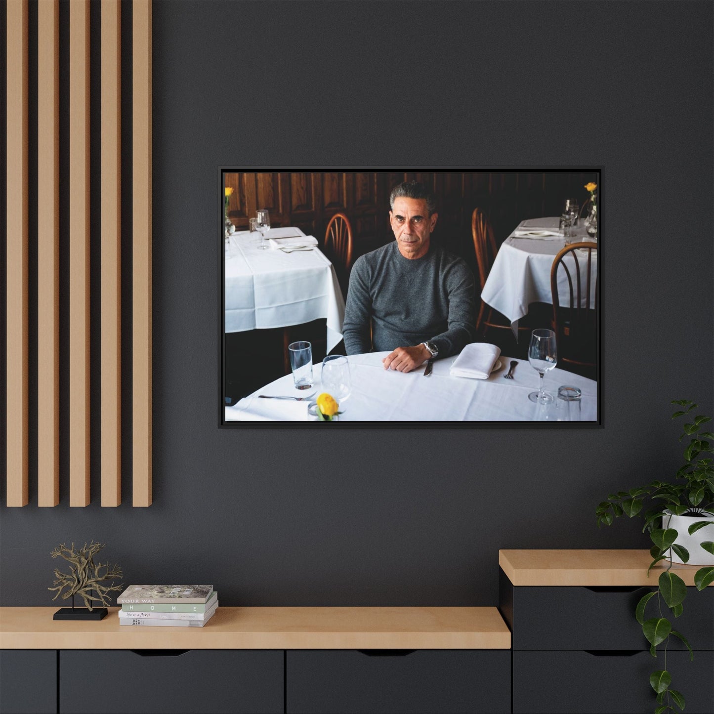 Skinny Joey Merlino - "We Can Go Anywhere" Matte Canvas, Black Frame