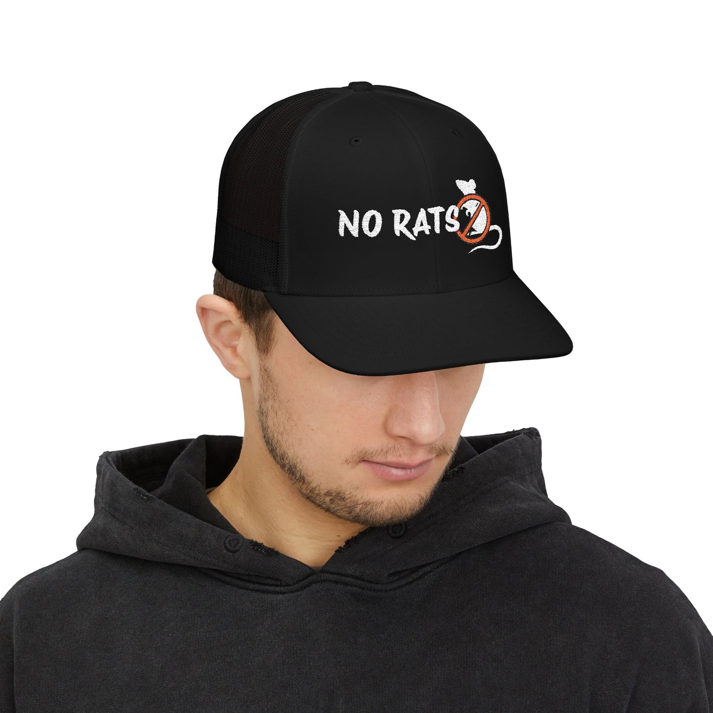No Rats Snapback Trucker Embroidery Cap l No Snitches l No Informants l No Snakes