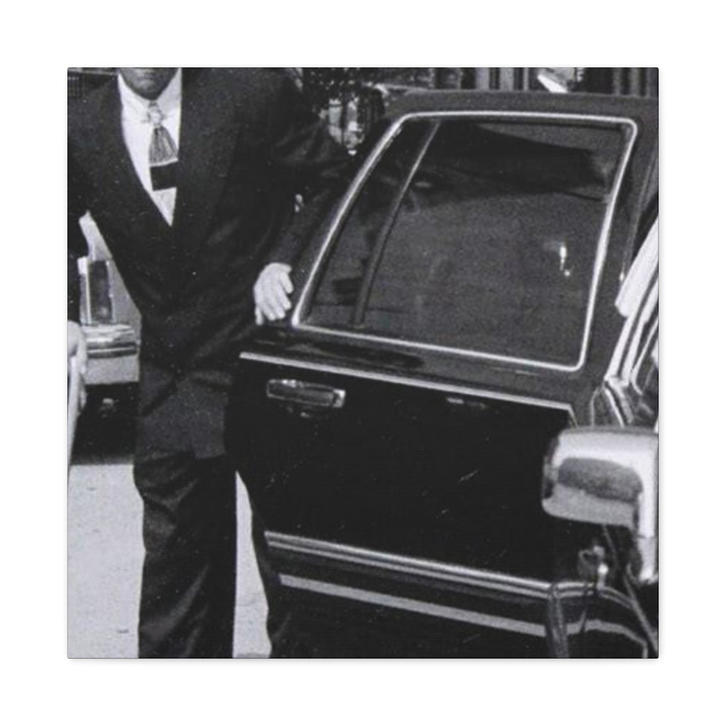 The Streets Are Watching _ Skinny Joey Merlino Vintage Black and White Canvas Art - 1.25" Stretched Matte Print