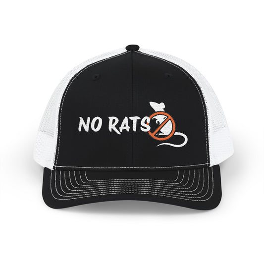 No Rats Snapback Trucker Embroidery Cap l No Snitches l No Informants l No Snakes