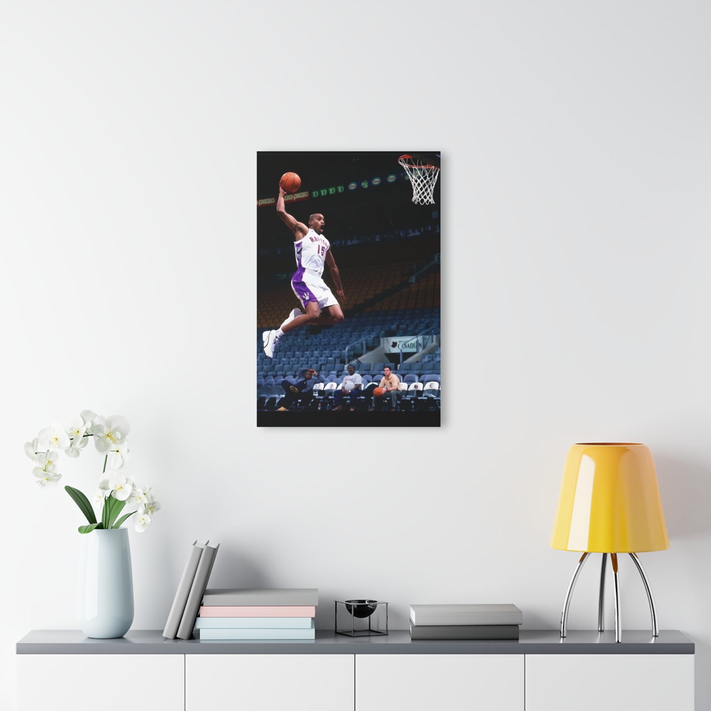 Vince Carter Toronto Raptors Vinsanity Flying Dunking Nike Dynamic Basketball Acrylic Print - Modern Art for Sports Enthusiasts