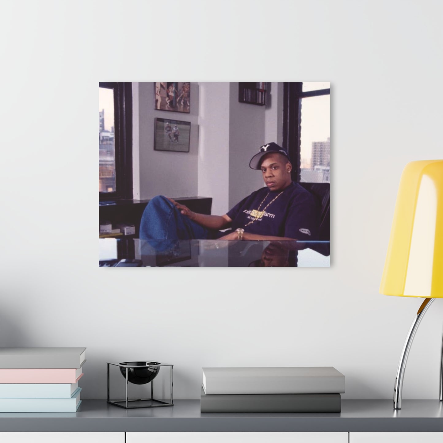 Jay-Z at Roc-A-Fella Headquarters CEO 2000’s – Limited Edition Acrylic Wall Art